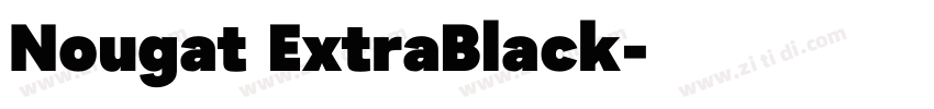 Nougat ExtraBlack字体转换
